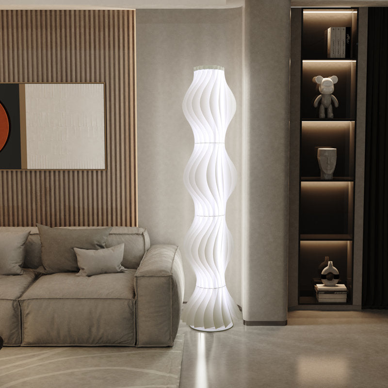 Allicia 66.9 inch LED Novelty Floor Lamp, Rust