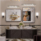 Vesta Aluminum Framed LED Vanity Mirror