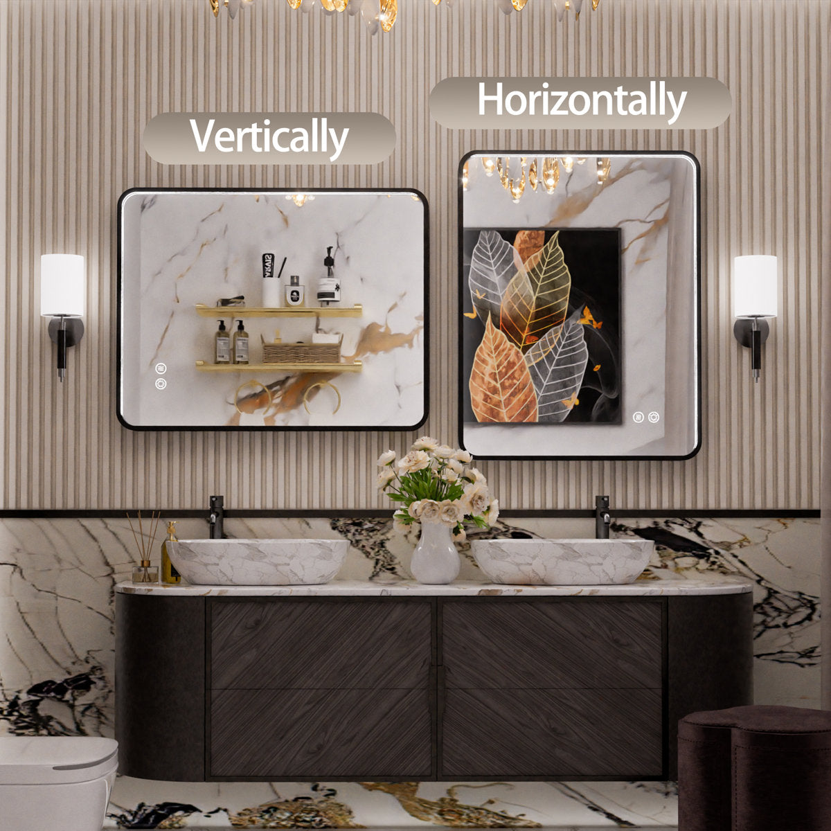 Vesta Aluminum Framed LED Vanity Mirror