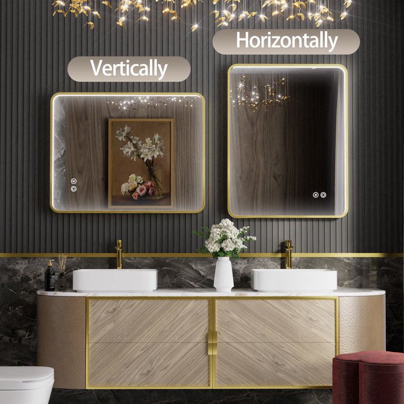 Vesta Aluminum Framed LED Vanity Mirror