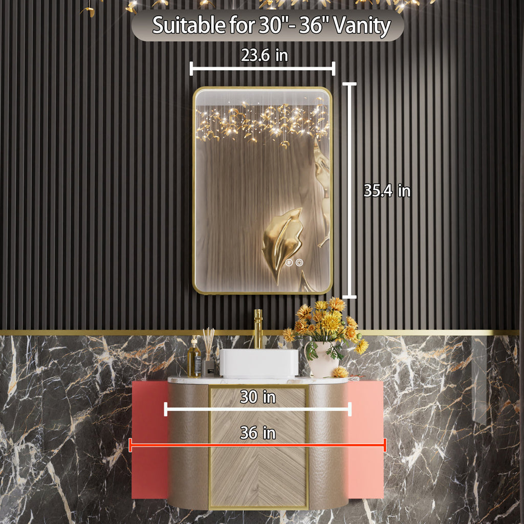 Vesta Aluminum Framed LED Vanity Mirror