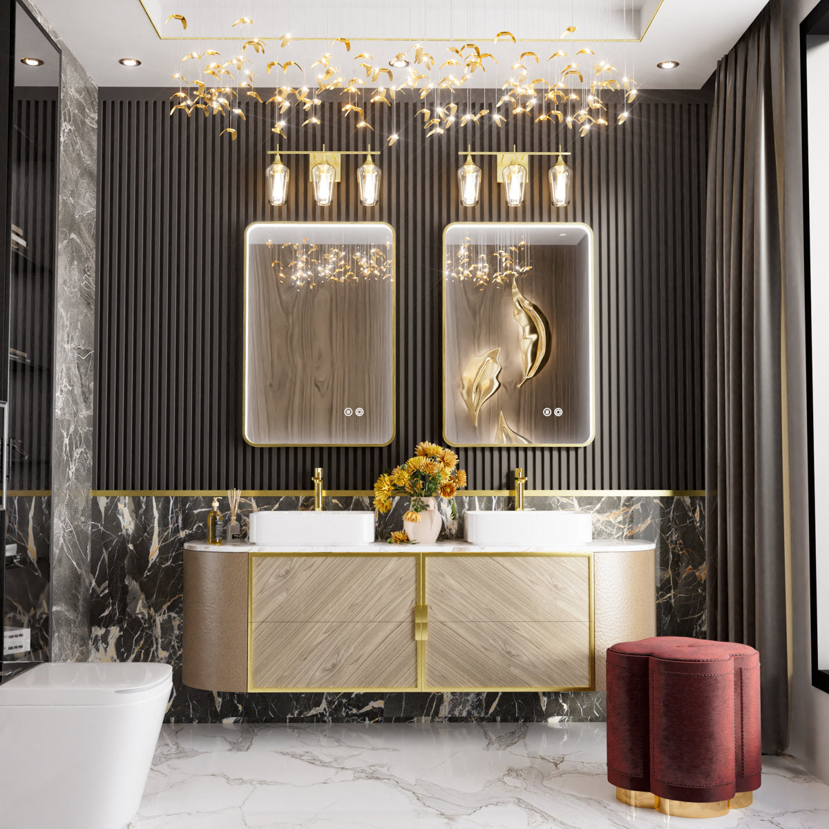 Vesta Aluminum Framed LED Vanity Mirror