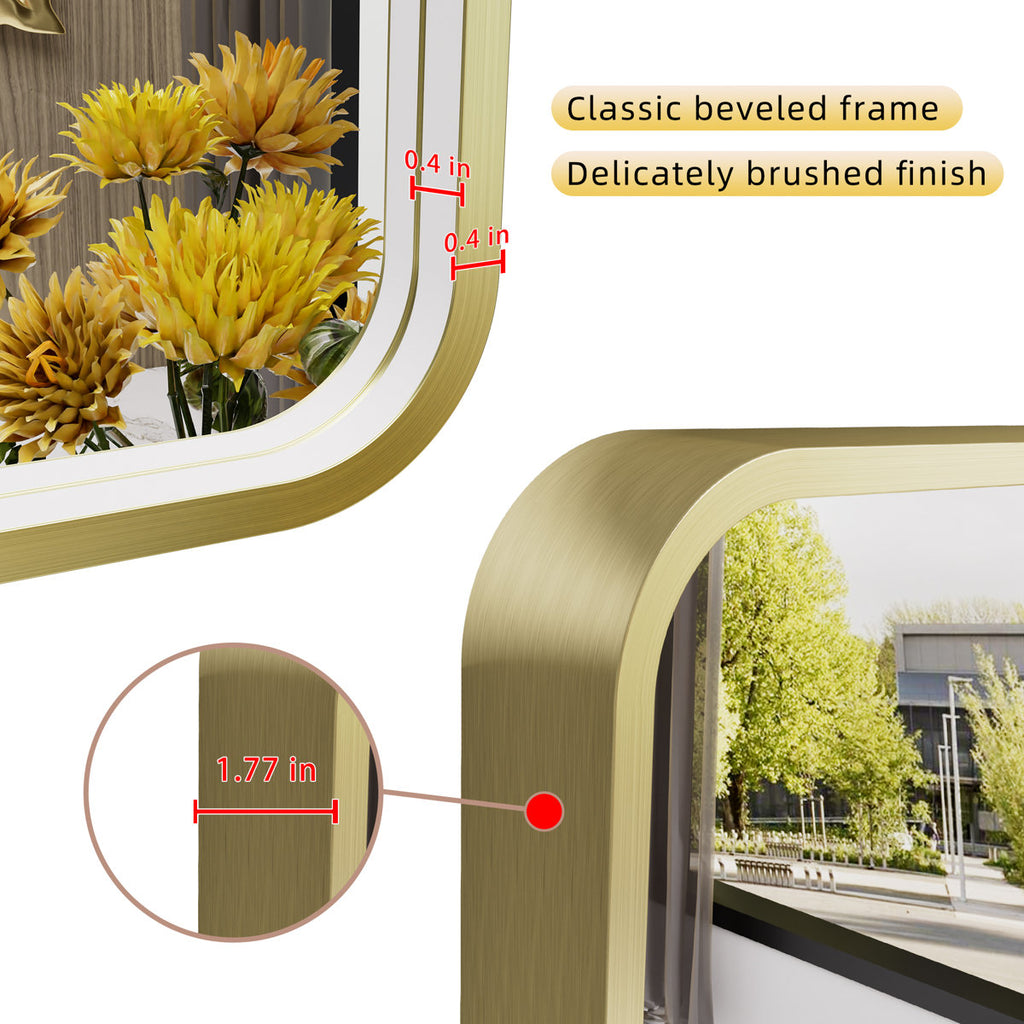 Vesta Aluminum Framed LED Vanity Mirror
