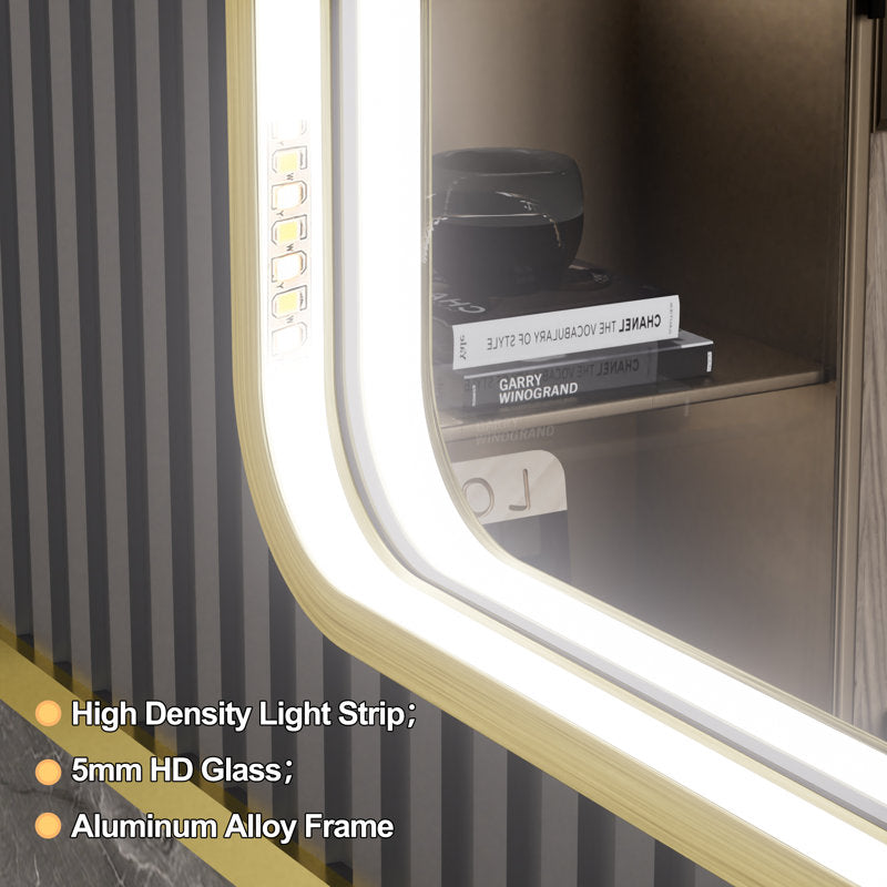 Vesta Aluminum Framed LED Vanity Mirror