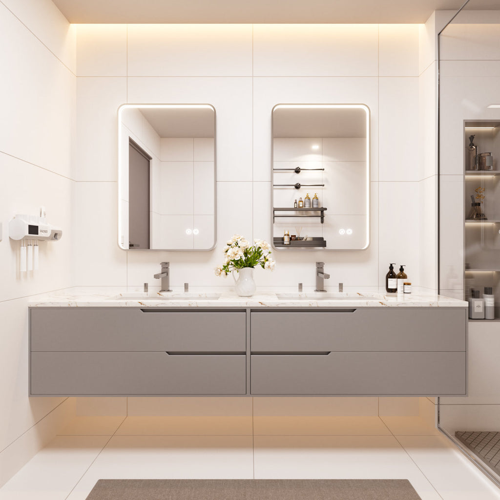 Vesta Aluminum Framed LED Vanity Mirror