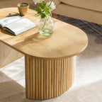 Maru Oval Coffee Table — Oak