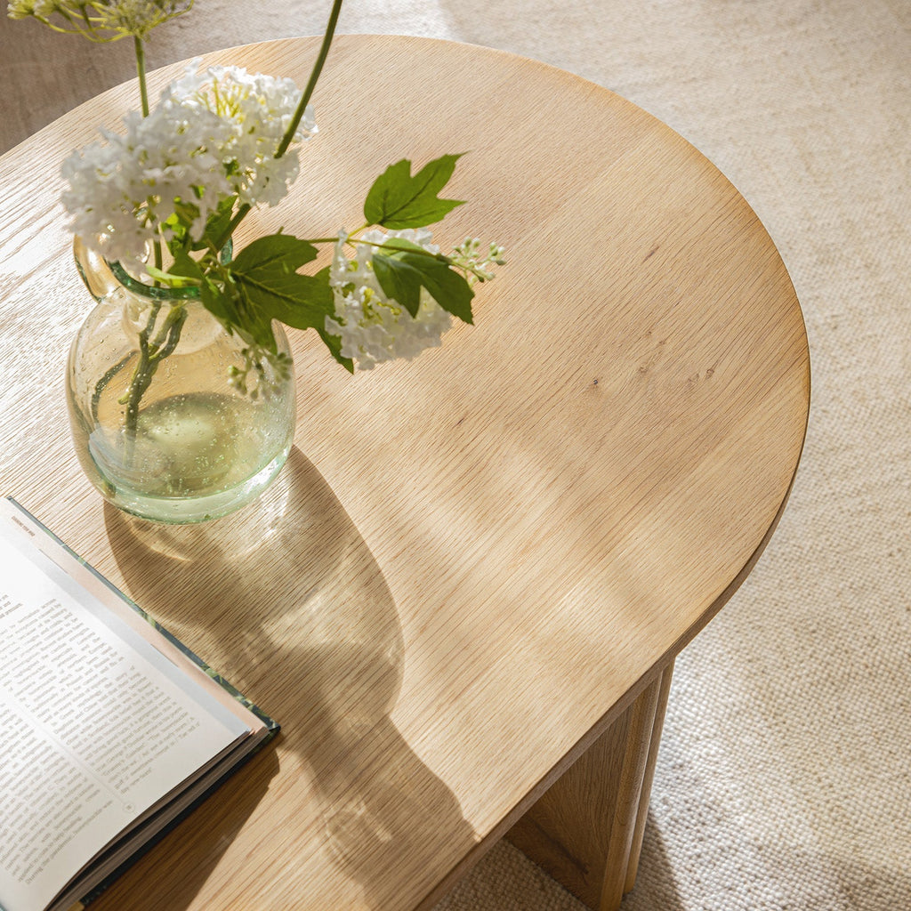 Maru Oval Coffee Table — Oak