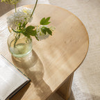 Maru Oval Coffee Table — Oak
