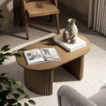 Maru Oval Coffee Table — Silver Oak