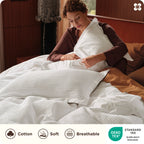 Juniper Waffle Weave Cotton Duvet Cover Set