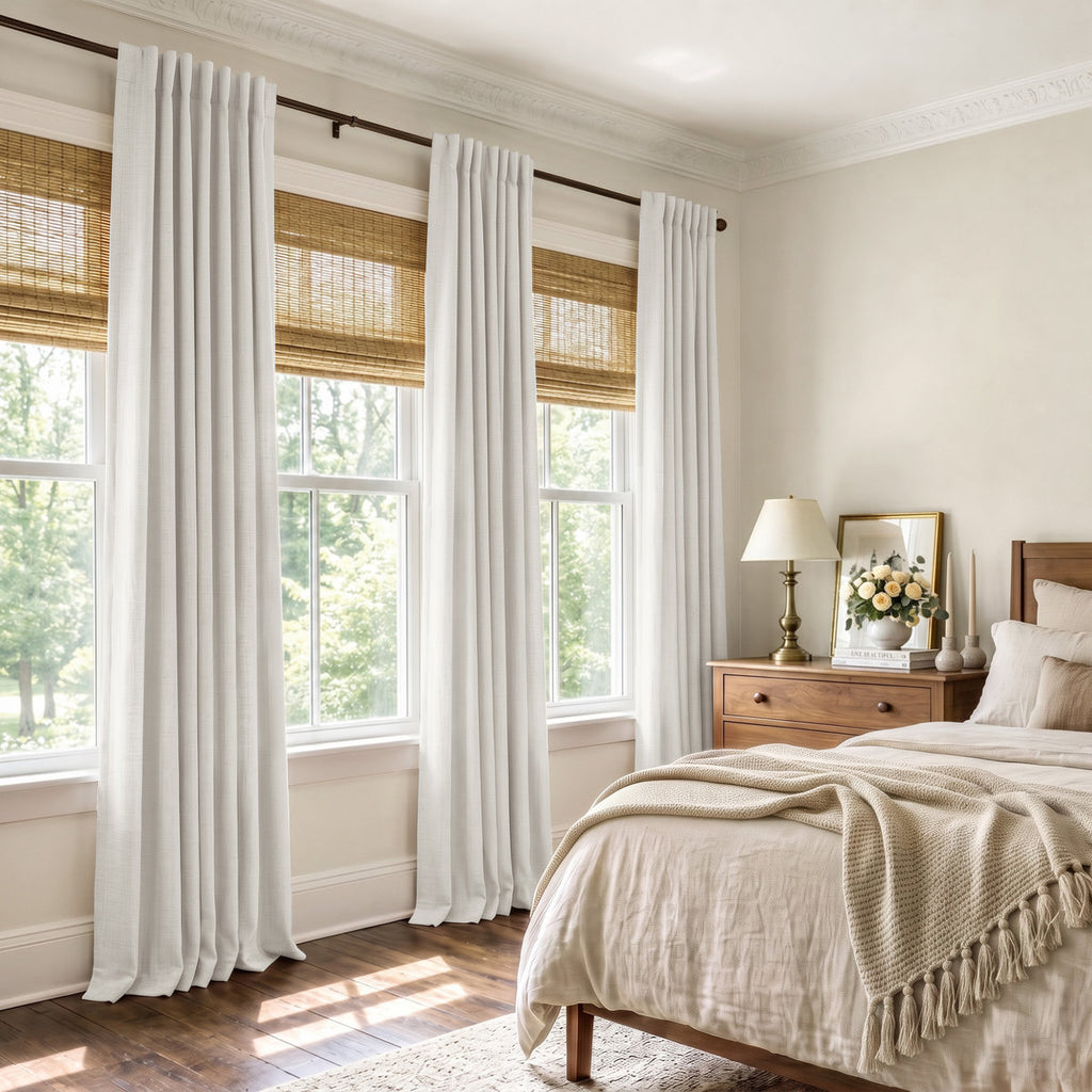 Aspen Faux Linen Blackout Curtains