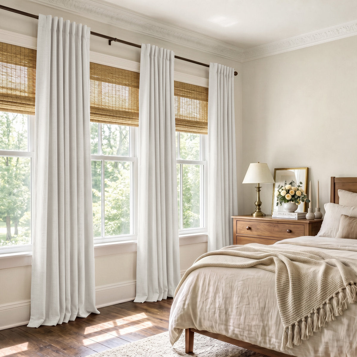 Aspen Faux Linen Blackout Curtains