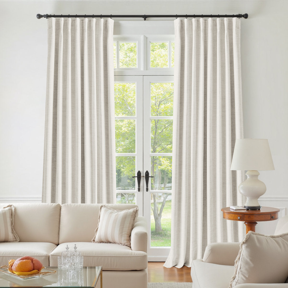 Aspen Faux Linen Blackout Curtains