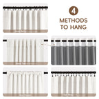 Aspen Faux Linen Blackout Curtains