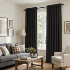 Aspen Faux Linen Blackout Curtains