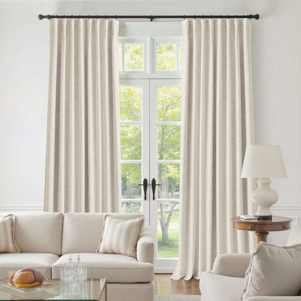 Aspen Faux Linen Blackout Curtains
