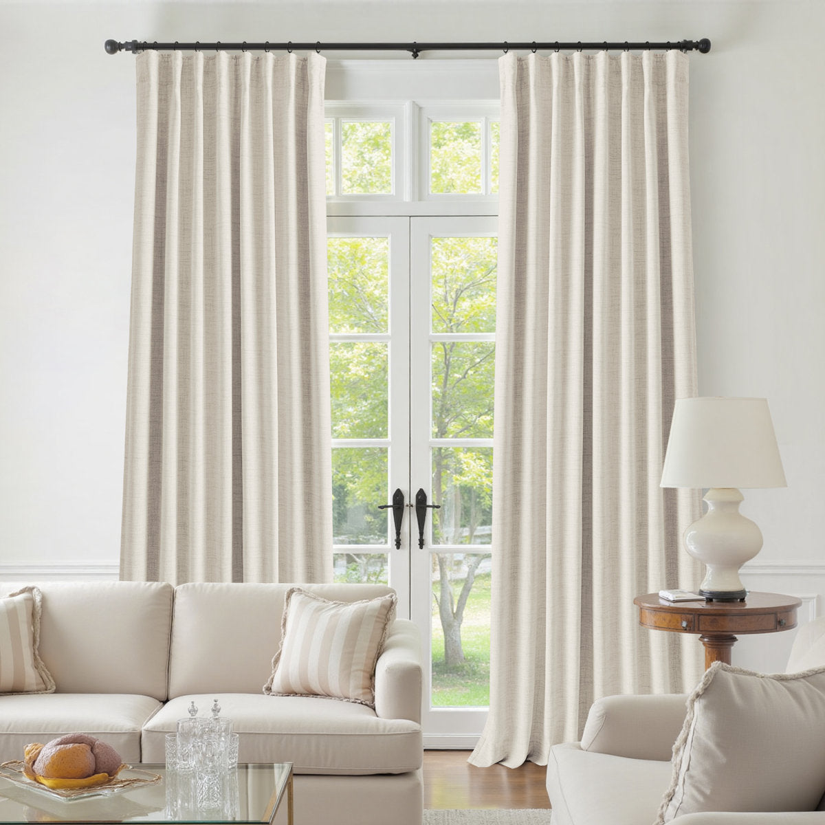 Aspen Faux Linen Blackout Curtains