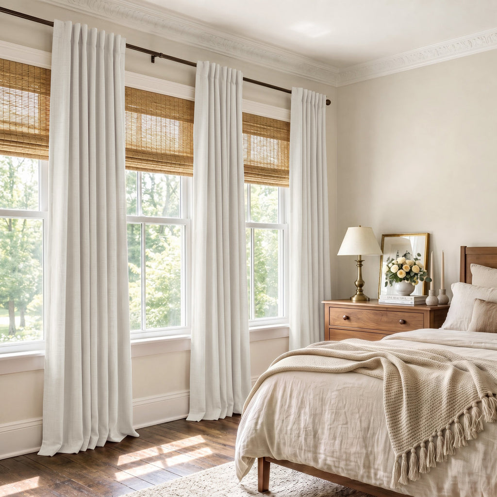 Aspen Faux Linen Blackout Curtains
