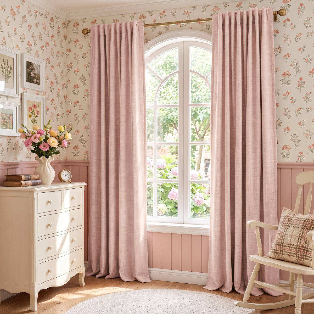 Aspen Faux Linen Blackout Curtains