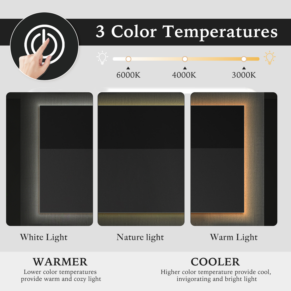 Cyllene Oversized LED Mirror