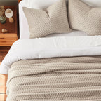 Hazel Cross-Stitch Velvet Quilt Set