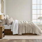 Hazel Cross-Stitch Velvet Quilt Set