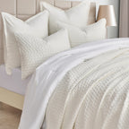 Hazel Cross-Stitch Velvet Quilt Set