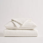 Hazel Cross-Stitch Velvet Quilt Set