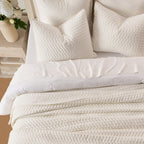 Hazel Cross-Stitch Velvet Quilt Set