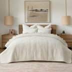 Hazel Cross-Stitch Velvet Quilt Set
