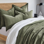 Hazel Cross-Stitch Velvet Quilt Set