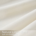 Elara Faux Linen Semi-Sheer Curtains, Set of 2