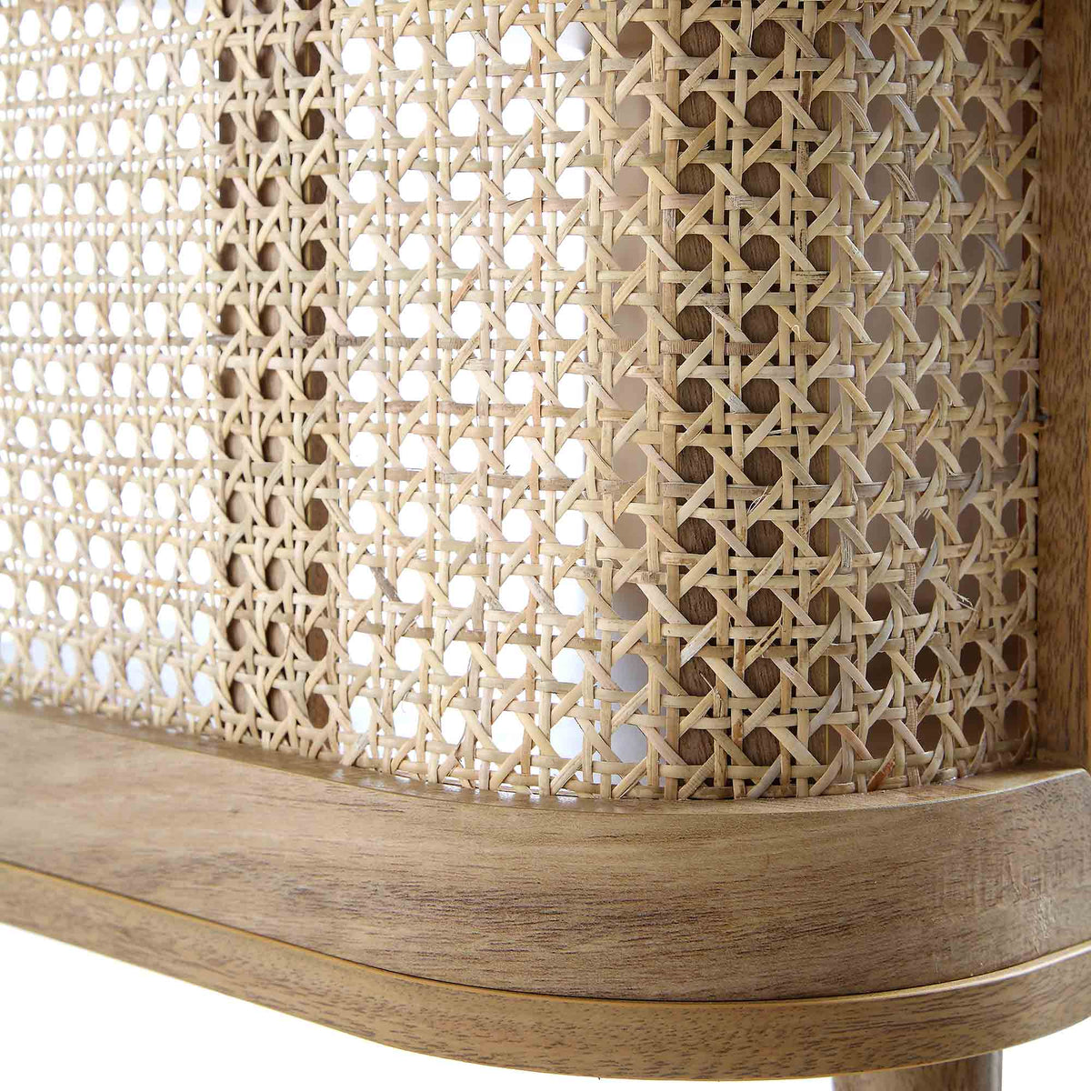Izzy Curved Rattan Coffee Table — Natural