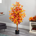 Faux Ficus Tree in Plastic Freestanding, 48 inch