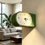 Briar Solid Wood Double-Sided Corner Wall Clock
