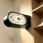 Briar Solid Wood Double-Sided Corner Wall Clock