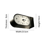 Kellan Black Curved Double-Sided Corner Wall Clock