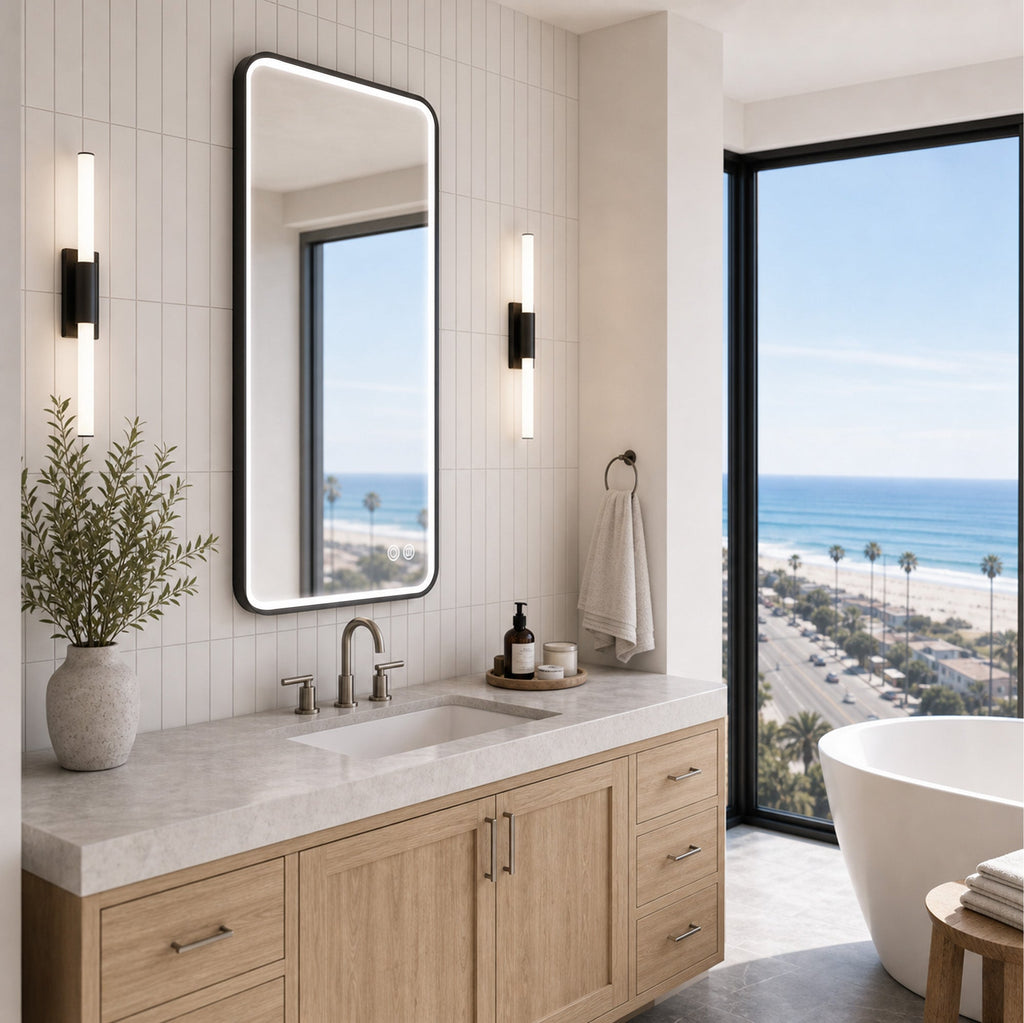 Helene Round LED Mirror
