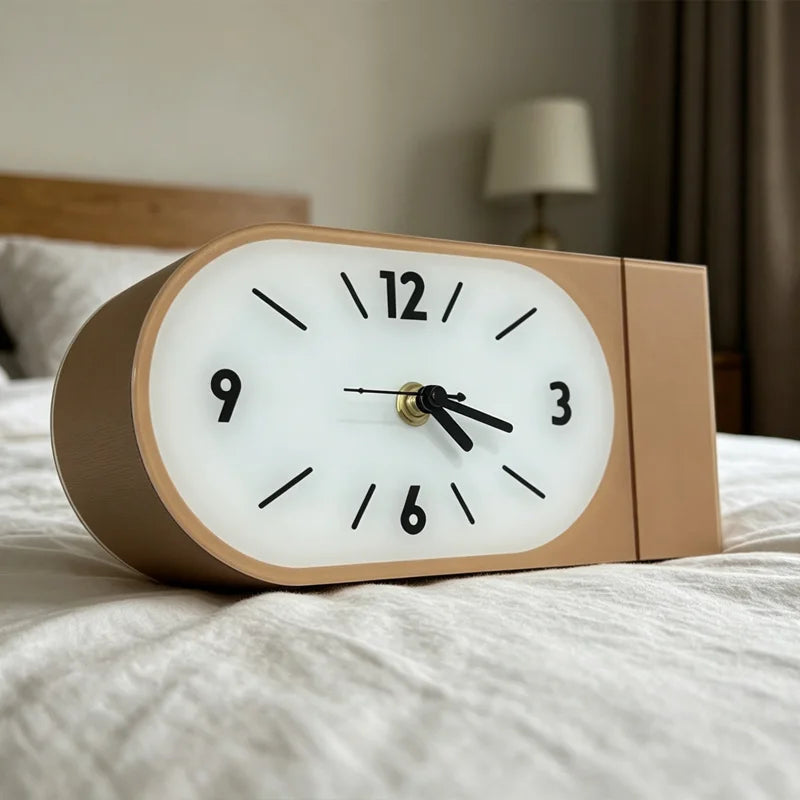 Ember Curved Retro Desk Clock