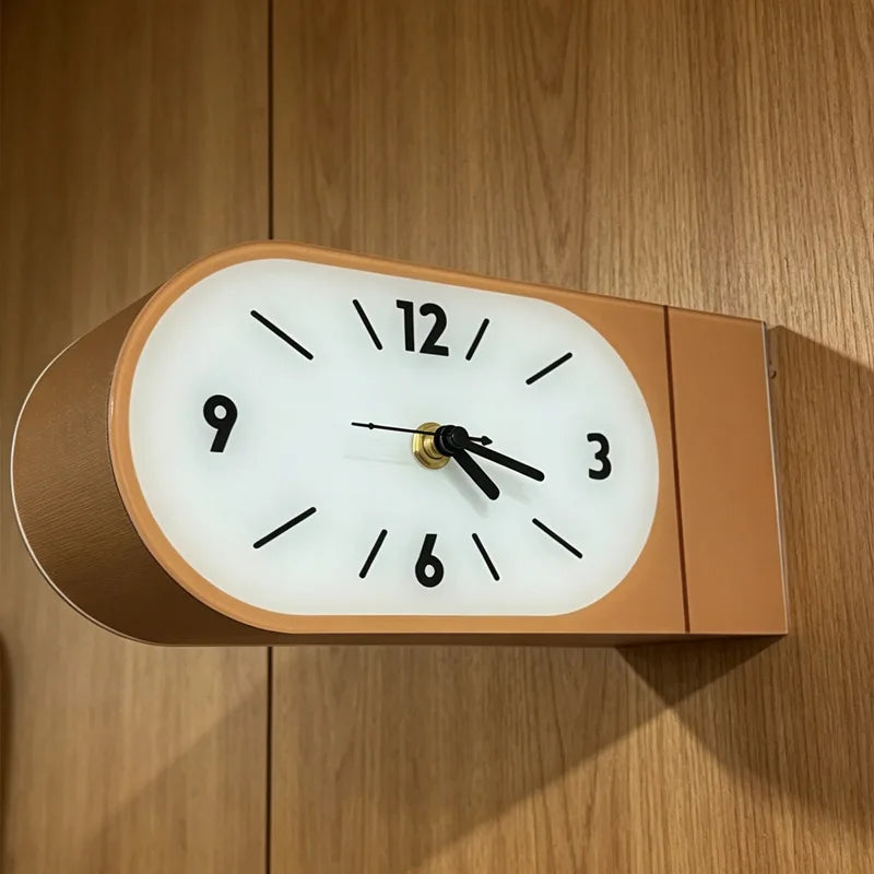 Briar Solid Wood Double-Sided Corner Wall Clock