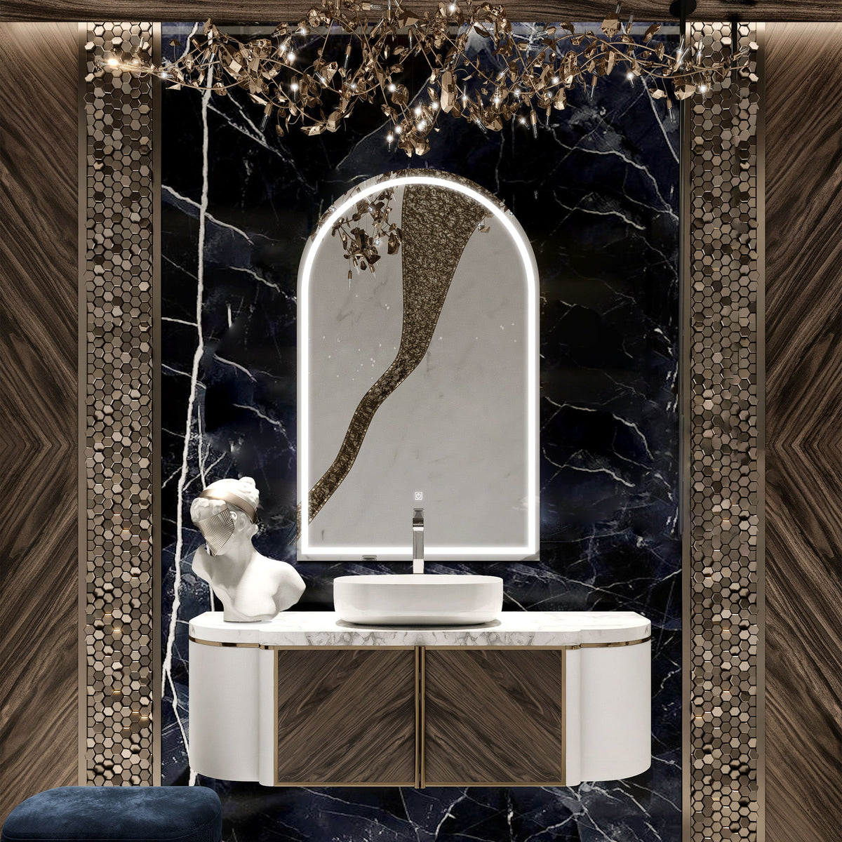 Iyra Arched LED Mirror