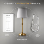 Ravellora Light Touch Modern Table Lamp