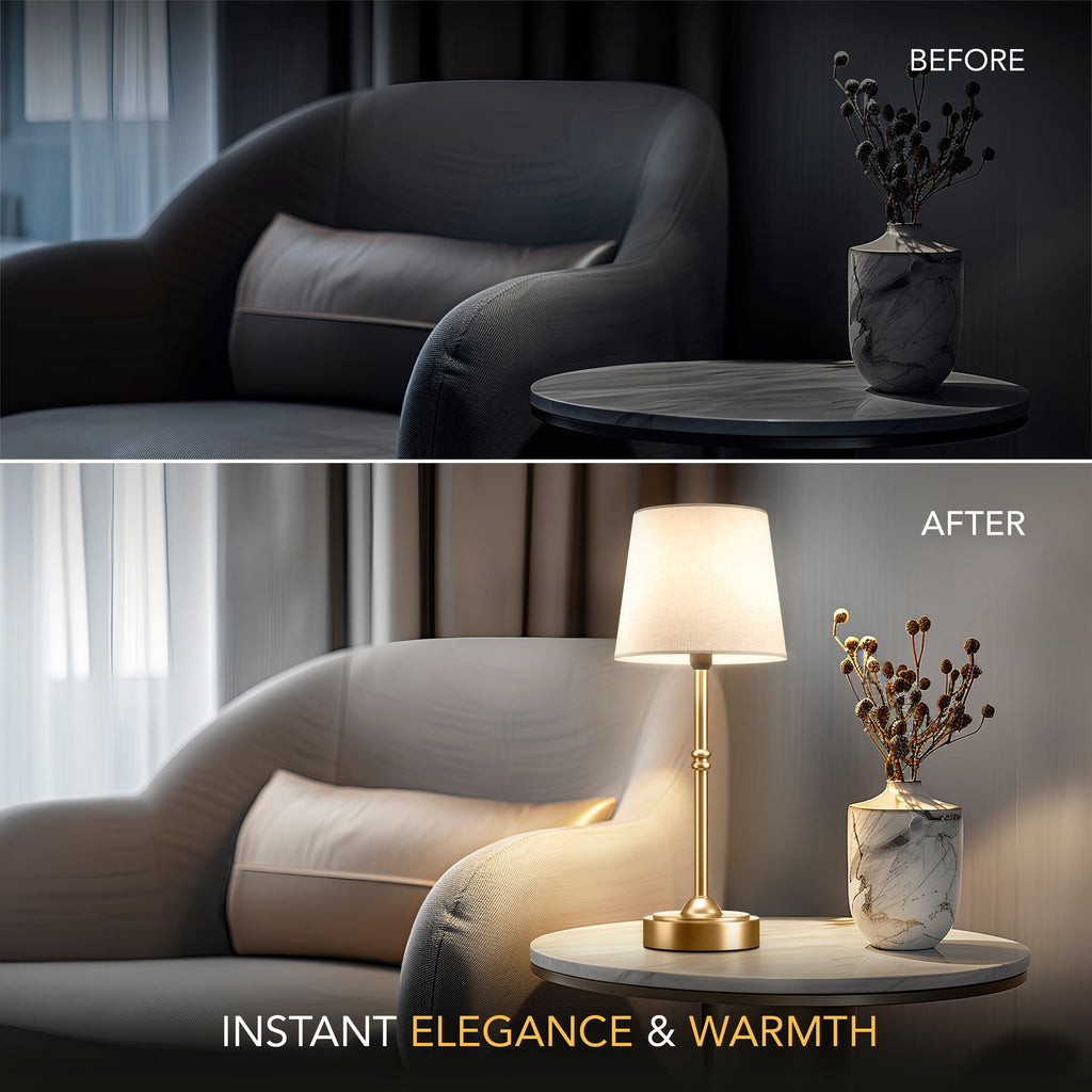Ravellora Light Touch Modern Table Lamp