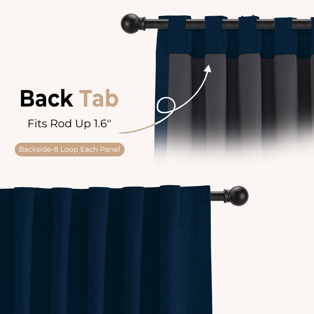Marlowe Thermal Blackout Curtains, Set of 2