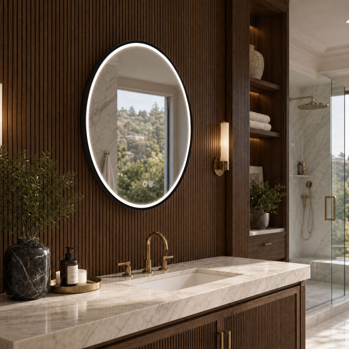 Janus Round LED Mirror