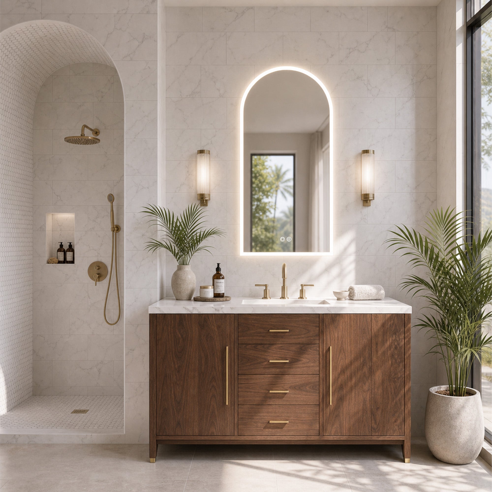 Kalyke Arched LED Mirror