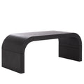 Melanija Curved Coffee Table, Black
