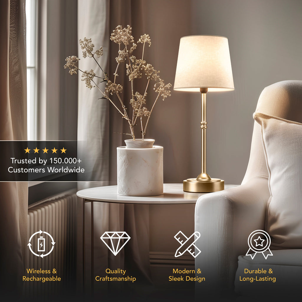 Ravellora Light Touch Modern Table Lamp