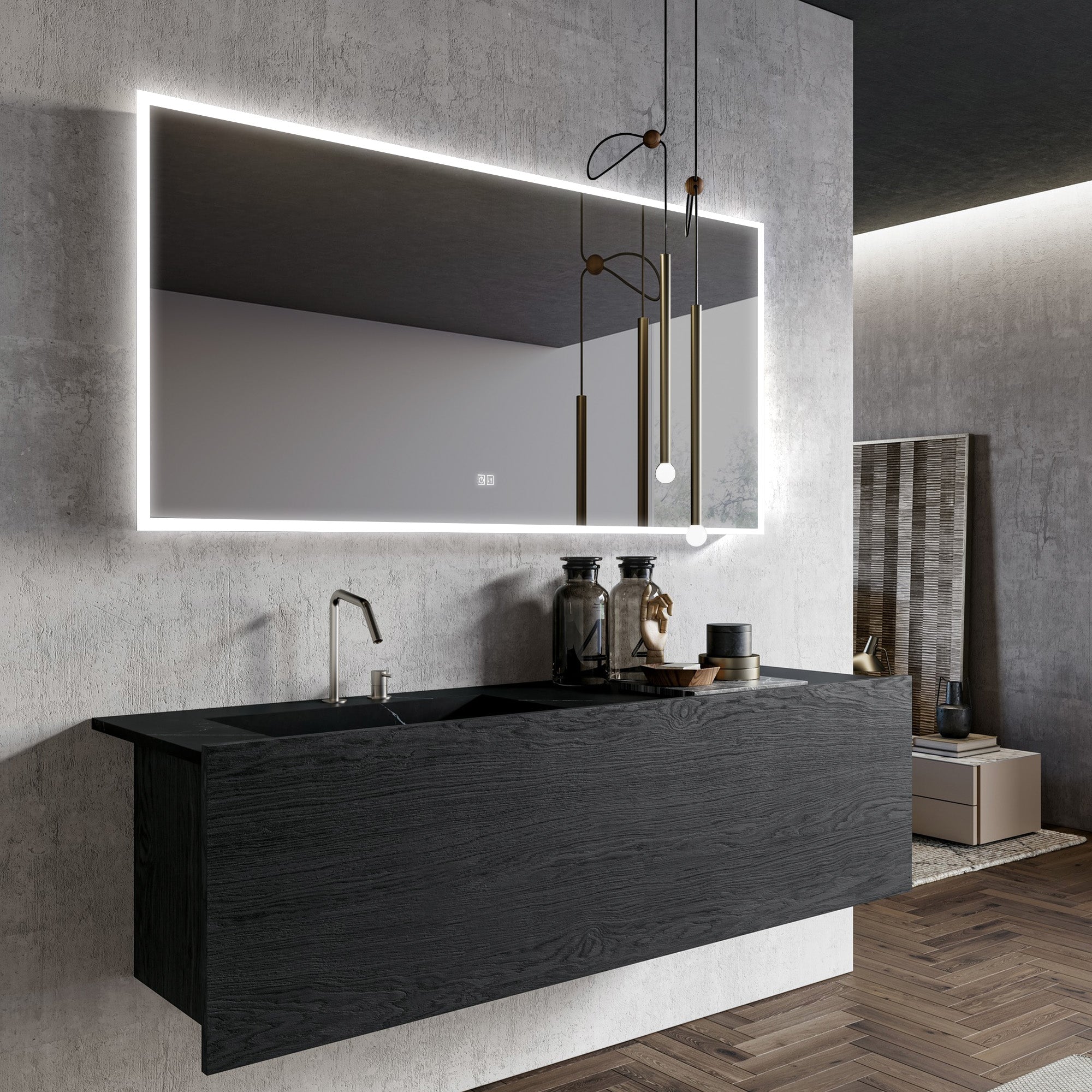 Neptune Oversized LED Mirror