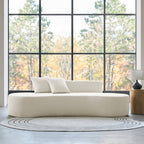 Nerio Boneless Curved Sofa, Ivory